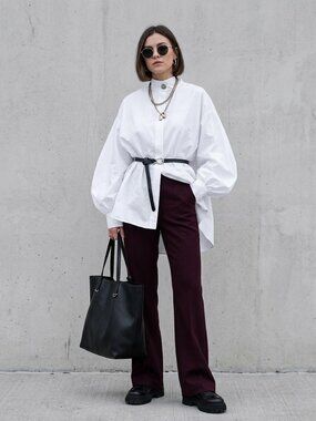 1 State | Maroon Dress Pant